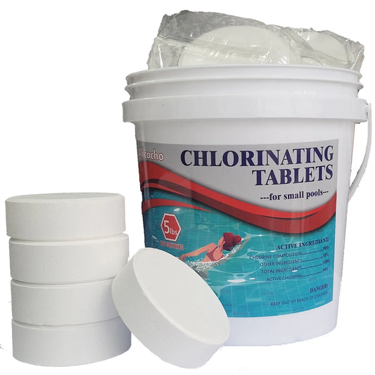 5LB Chlorine Tablet 3 inch Chlorine Tablets 90% Available Chlorine 99% Tri-Chlor Chlorine Tablets Swimming Pool Chlorine Tablets