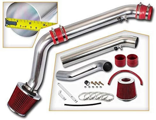 Rtunes Racing Cold Air Intake Kit + Filter Combo RED Compatible For 96-00 Honda Civic EX/HX