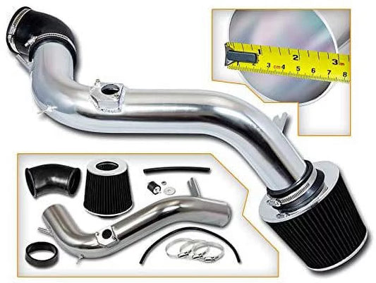 Rtunes Racing Cold Air Intake Kit + Filter Combo BLACK Compatible For 03-08 Mazda 6 V6 3.0L