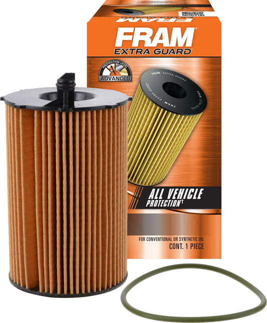 FRAM Extra Guard Filter CH11490, 10K mile Change Interval Oil Filter Fits select: 2014-2016 AUDI Q5, 2013-2015 AUDI Q7