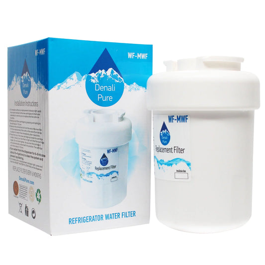 Replacement General Electric ESH25XGPACC Refrigerator Water Filter - Compatible General Electric MWF, MWFP Fridge Water Filter Cartridge - Denali Pure Brand