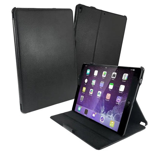 D1-49 Multi-View Faux Leather Case Cover & Stand for Apple iPad Pro, Black - 10.5 in.