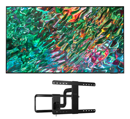 SAMSUNG 55-Inch Class Neo QLED 4K QN90B Series Mini LED Quantum HDR 32x Smart TV with a Sanus VLF525-B1 Full-Motion Premium Series Mount for 50-82 Flat Screen TV's (2022)