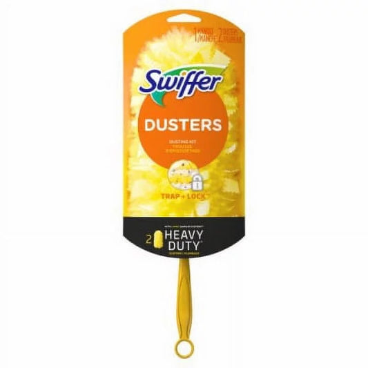 Swiffer 360 Duster Starter Kit Includes 1 Handle & 2 Dusters Picks, Each