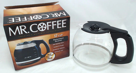 Genuine Mr. Coffee Genuine Replacement Coffeemaker/Urn 10-12 Cup Carafe, Black, # PLD12-1