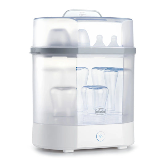 Chicco 3-in-1 Electric Steam Sterilizer for Baby Bottles, Pacifiers, Toys and More - White