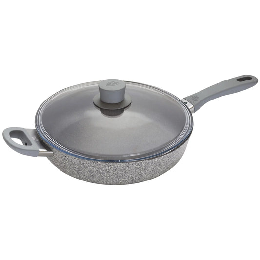 BALLARINI Parma Plus by HENCKELS 3.9-qt Aluminum Nonstick Saute Pan with Lid, Made in Italy