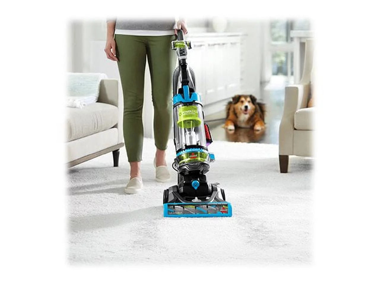 BISSELL PowerEase 2253 Swivel Rewind Pet Vacuum in Blue