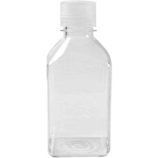 Nalgene Transparent Lexan Polycarbonate Square Storage Bottle - 16 oz. - Clear