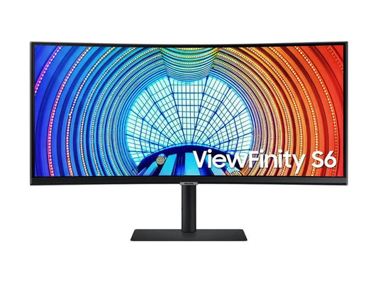Samsung ViewFinity S34A654UBN 34 UW-QHD Curved Screen LED LCD Monitor - 21:9 - Black - 34 Class - Vertical Alignment (VA) - 3440 x 1440 - 1.07 Billion Colors - FreeSync - 350 Nit - 5 ms -