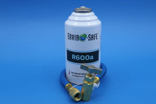 Envirosafe R-600a refrigerant with charging hose, R600, R600a