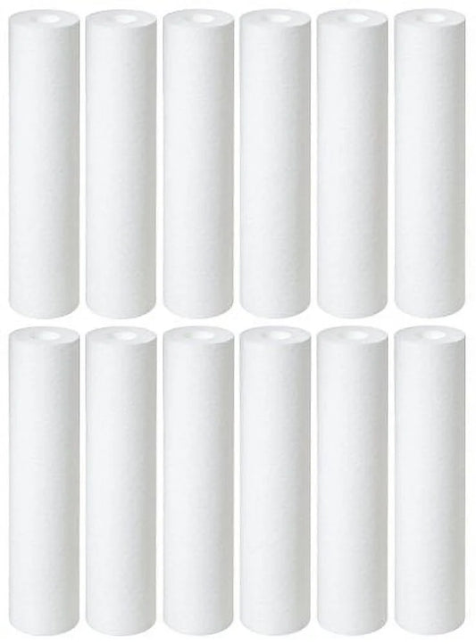 1 Micron 10 inch x 2.5 inch Sediment Filter 12 pack by CFS