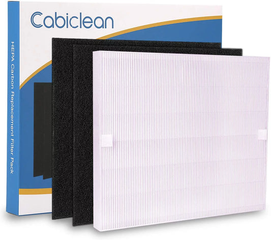 Cabiclean New True HEPA Replacement Filter for AP1512HH Air Purifiers 3304899 + 2 Carbon Filters