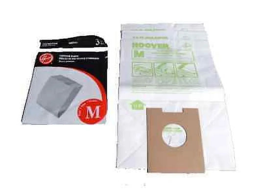 Genuine Hoover Style M Vacuum Bags Type 4010037M Dimension Canister Vac OEM [63 Bags]