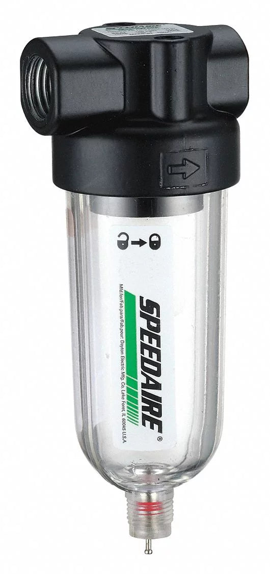 Speedaire Filter,1/4 NPT,26 cfm,5 micron  4ZL08