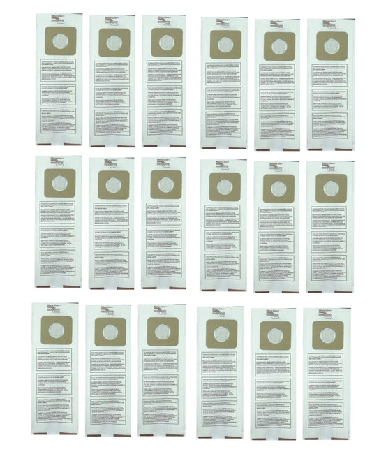 18 Upright Vacuum Cleaner Bags for Panasonic Type U, U-3, and U-6