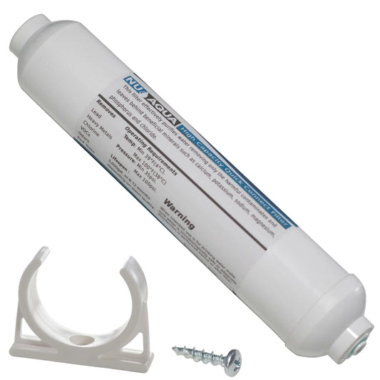 NU Aqua 1/4 Inline Quick Connect Refrigerator Filter