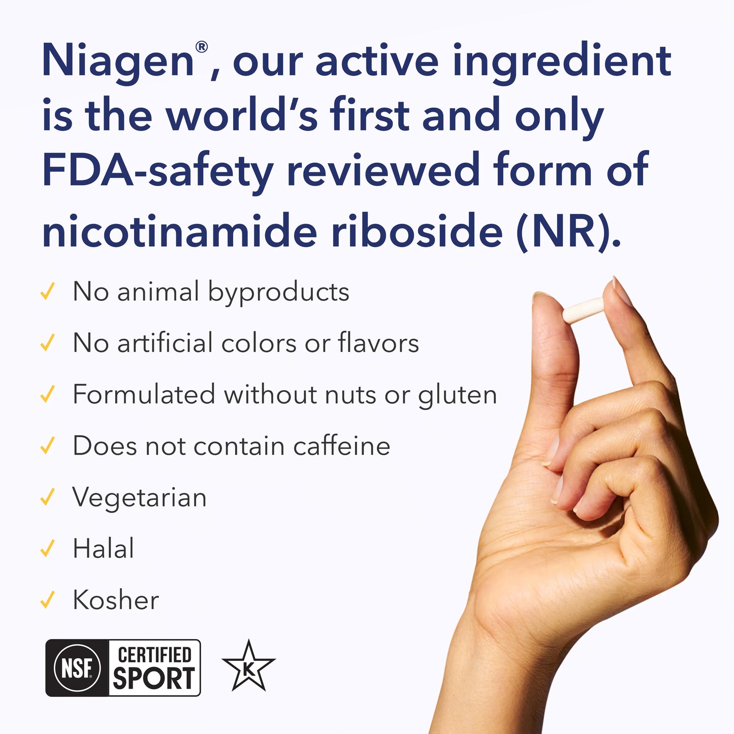 Tru Niagen NAD Booster Supplement, 300 Mg, 30 Ct