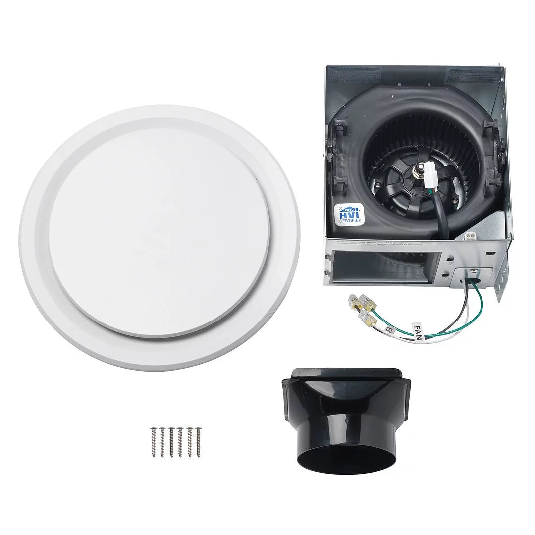 Homewerks 110 CFM Bathroom Ventilation Exhaust Fan, White