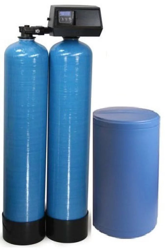 Fleck 9100 SXT On Demand Metered Twin Tank Water Softener 80,000 Grains Per Tank