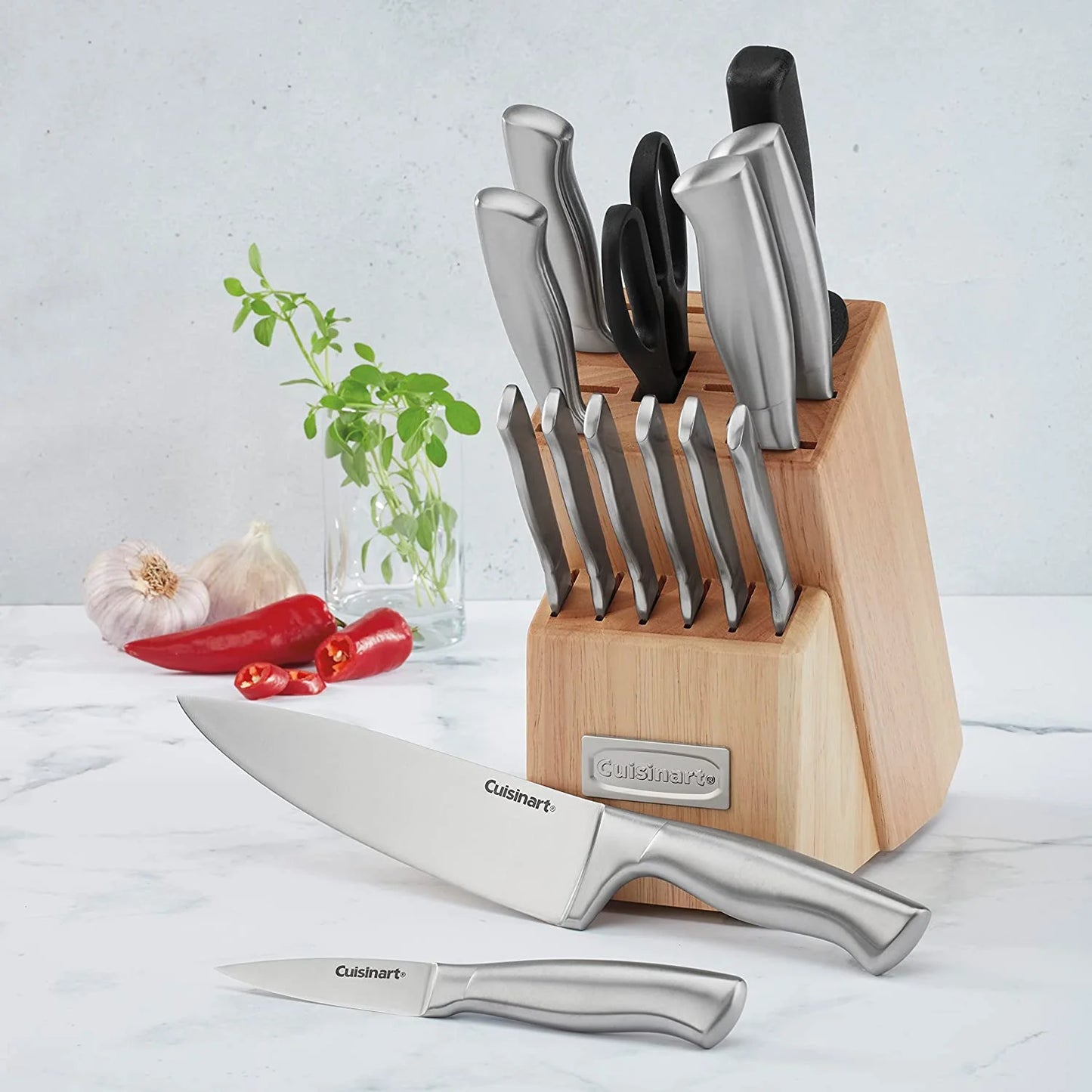 Cuisinart C77SS-15PK 15-piece Block-Knive-set, Natural