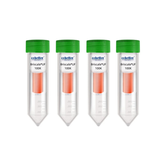 COBETTER Briscale 15mL Ultrafiltration Centrifugal Filter 100 kDa with Regenerated Cellulose RC Membrane