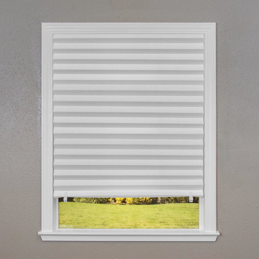Redi Shade Original Light Filtering Pleated Paper Shade White, Indoor Use, 36 x 72, 6 Pack