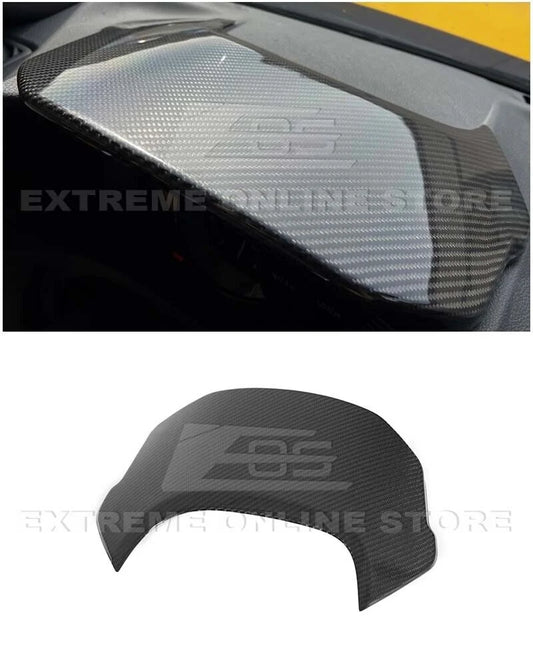 Replacement For 2020-Present Toyota A90 A91 Supra | JDM Factory Style CARBON FIBER Upper Dashboard Instrument Panel Cover
