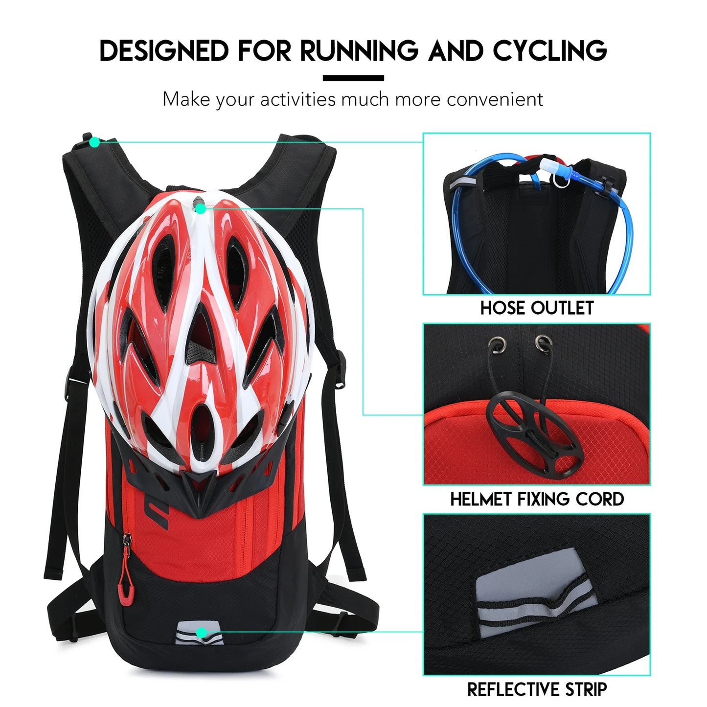 JUNLETU Cycling Pack,Breathable Bike Breathable Bike Outdoor