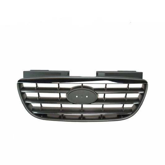 Teledu Front Upper Chrome Black Grille Grill Assembly For 2007-2010 Elantra 4 Door