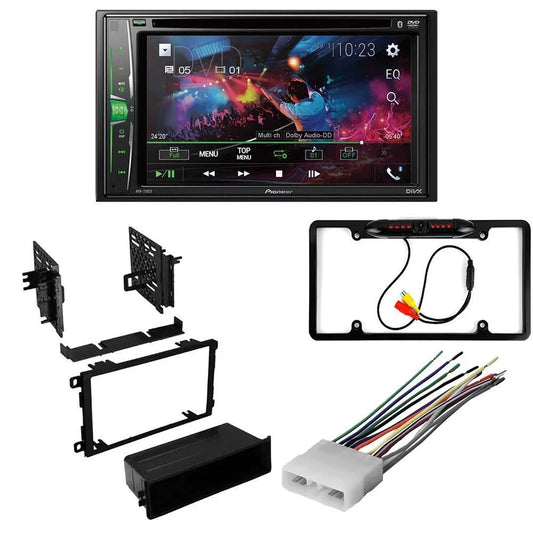 KIT4878 Bundle for 1998-2001 Chevrolet Metro W/ Pioneer Double DIN Car Stereo with Bluetooth/Backup Camera/Installation Kit/in-Dash DVD/CD AM/FM 6.2 WVGA Touchscreen Digital Media Receiver