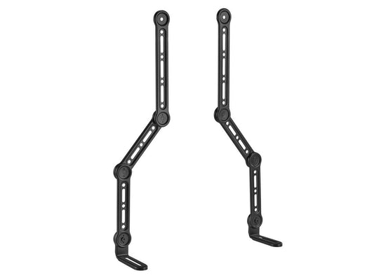 Monoprice Soundbar TV Mounting Brackets, Adjustable Arms for max 90in TV with LShaped Brackets, Fits Most Soundbars Up to 33lbs., Easy Installation