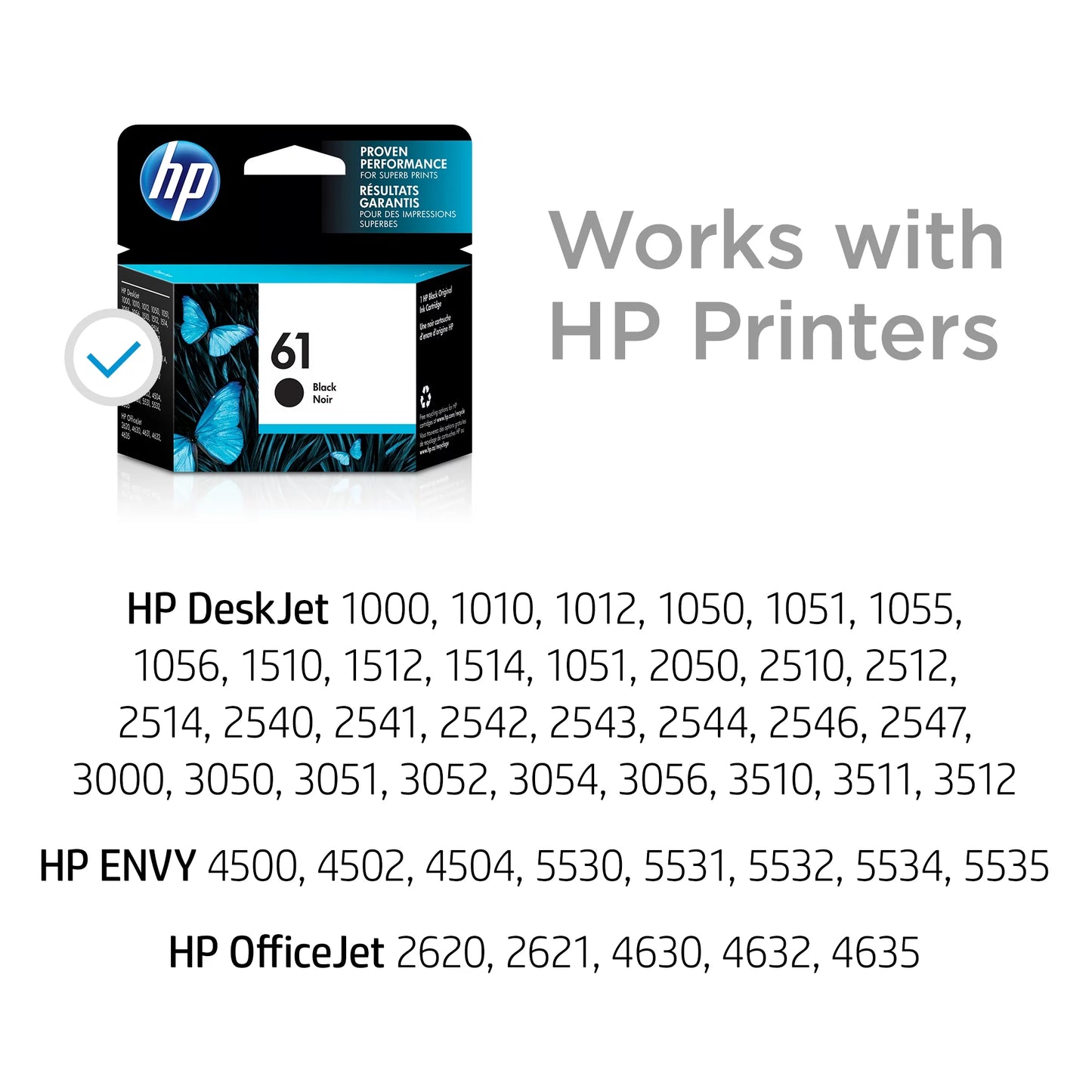 HP 61 - black - original - ink cartridge