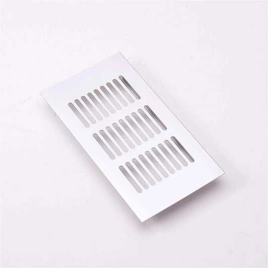 Air Vent Aluminum Alloy Square Ventilation Grille Cover 150mm x 80mm Rectangle Air Grille for Walls and Ceilings HVAC Cabinets 2Pcs