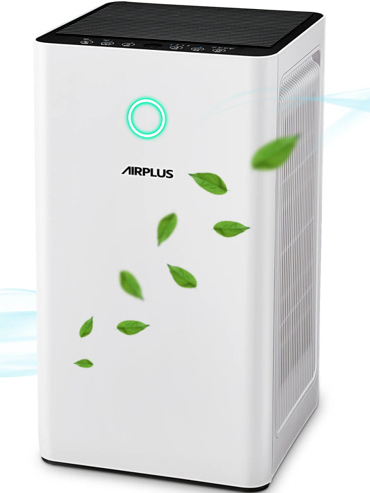 AIRPLUS Air Purifier, Air Purifiers for Home Large Room 2152 Sq ft, H13 True HEPA Filter Cleaner 99.9%, KXY550, White