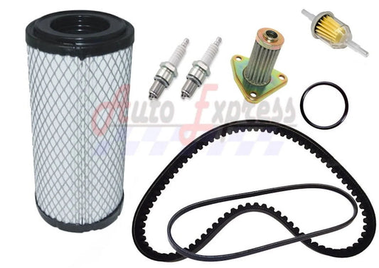 EZGO TXT ST350 Gas Golf Cart Tune Up Kit 96+Oil Filter Drive Starter Belt NEW
