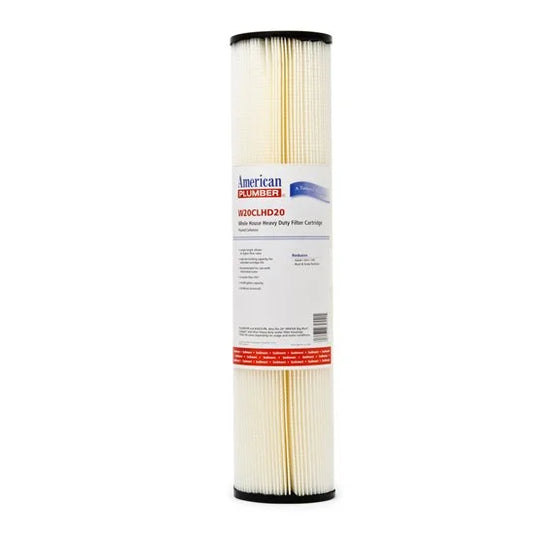 Package Of 5 American Plumber W20CLHD20 Pleated Cellulose Water Filters