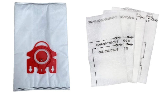 Replacement Bags for Miele Type FJM 3D Hyclean Canister Vacuum Bags. 20 Bags + 4 Motor Filters + 4 Air Clean Filters. Compatible with Miele S200, S300, S500, S4, S6, Compact C1/C2