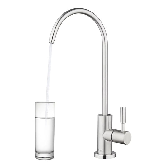Kitchen Water Filter Faucet(2022NEW)100% Lead-Free Drinking Water Faucet Fits Most Reverse Osmosis Units or Water Filtration System in Non-Air Gap, Stainless Steel 304 Body(Brushed Nickel)