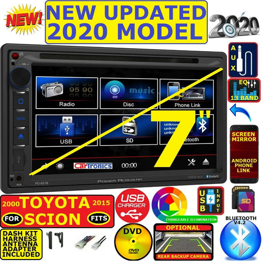 6.1 TOUCHSCREEN DVD CD BLUETOOTH Double Din Car Radio Stereo For TOYOTA & SCION