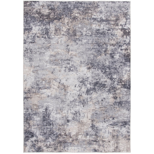 Better Homes & Gardens 5' x7' Grey Beige Abstract Machine Washable Faux Fur Indoor Area Rug