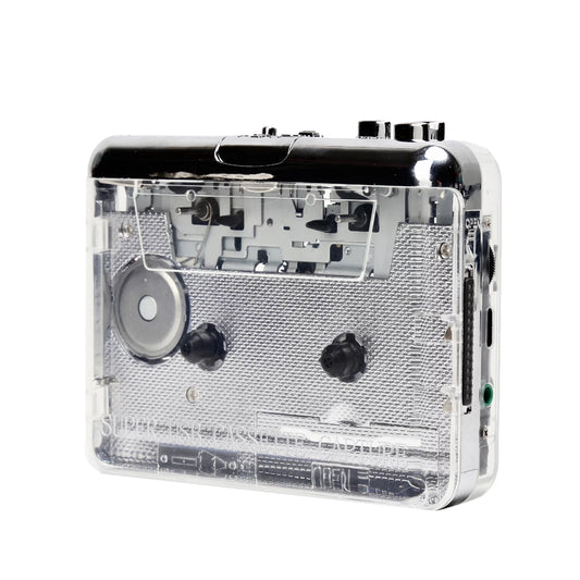 TONIVENT TON010 Portable Cassette to MP3 Player Mini USB Tape Player MP3 Converter with 3.5mm AUX Input Software Cassette Capture