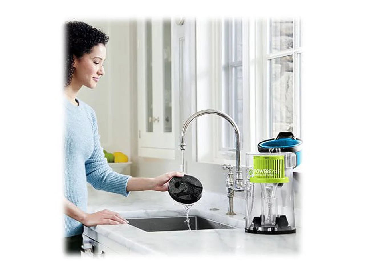BISSELL PowerEase 2253 Swivel Rewind Pet Vacuum in Blue