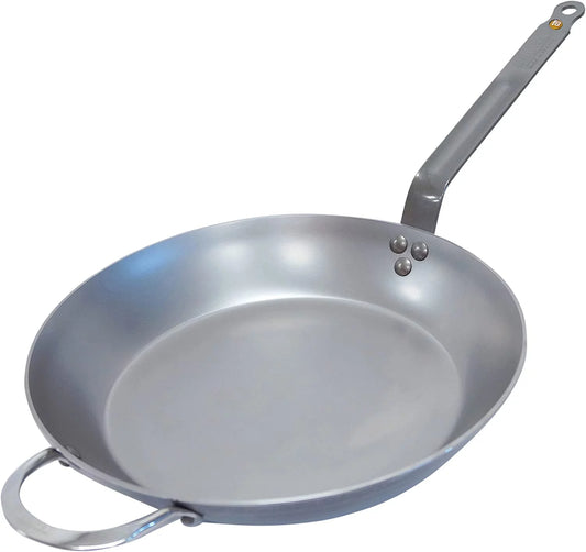 de Buyer Mineral B Frying Pan - Nonstick Pan - Carbon and Stainless Steel  - 14