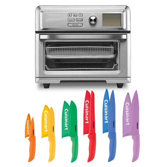 Cuisinart TOA-65 AirFryer Toaster Oven and Cuisinart Advantage 12 Piece Knife Set Bundl