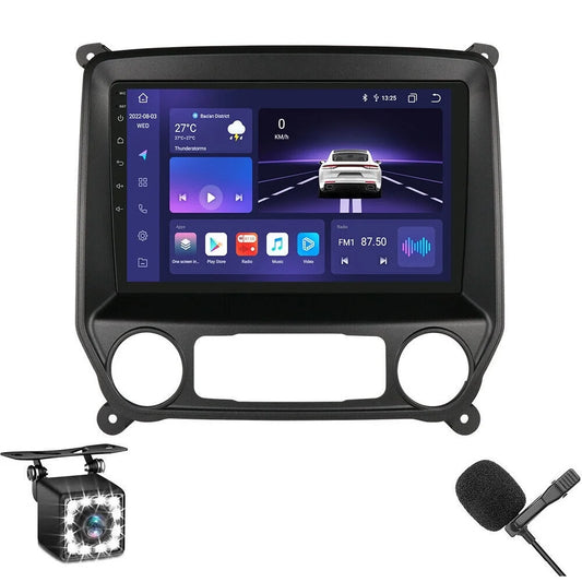Android 8-Core 4+32GB Carplay Stereo DSP AM/FM Radio GPS 10.1inch 1280*720 IPS For Chevy Silverado GMC Sierra 2014-2018