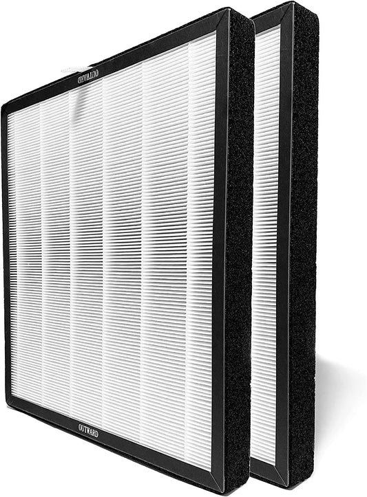 Nispira True HEPA Filter for Surround Air XJ-3100a Intelli-Pro 3 IP3 Air Purifier XJ-3100SF, 2 Pack