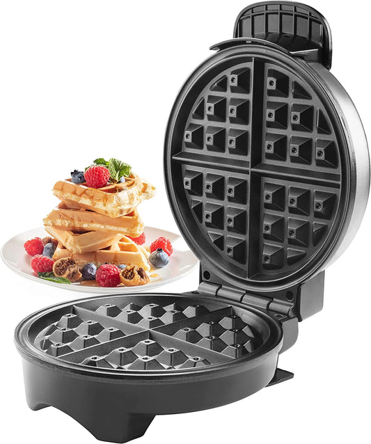 Belgian Waffle Maker- Non-Stick 7 Waffler Iron w Adjustable Browning Control