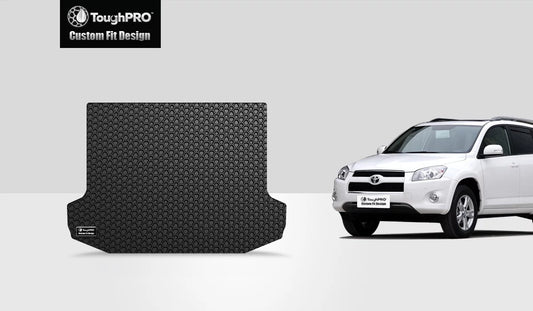 ToughPRO - Cargo Mat Compatible with TOYOTA RAV-4 - All Weather Heavy Duty (Made in USA) - Black Rubber - 2009