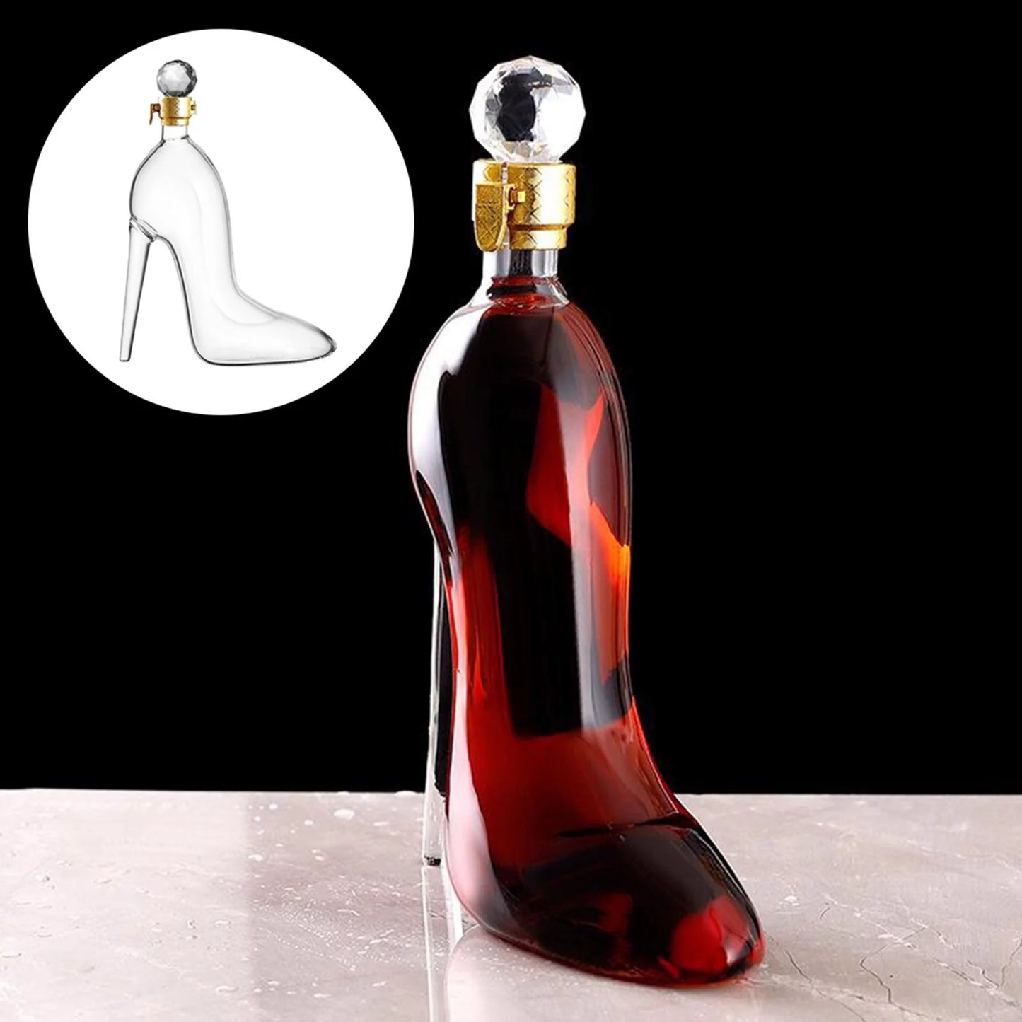 High-heeled Shoes Shape Whisky Decanter Bottle Dispenser